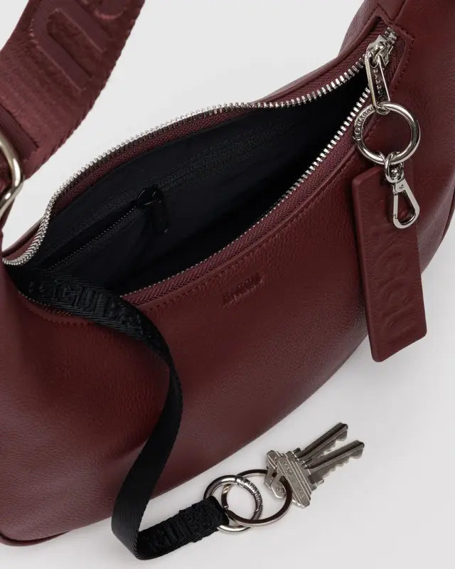 Baggu - Small Recycled Leather Crescent Bag