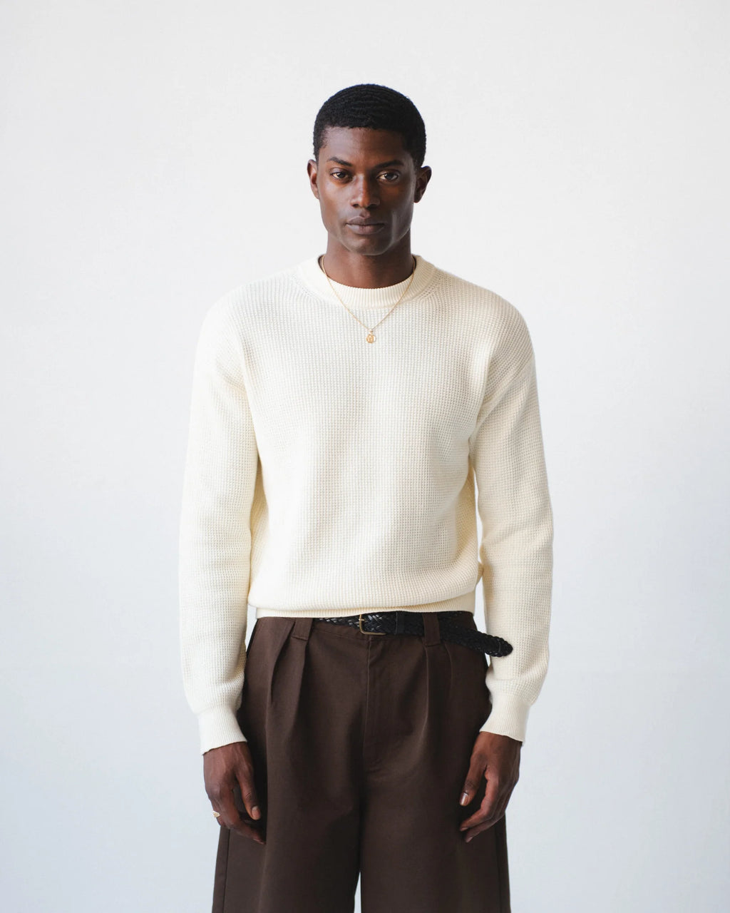 Chez Rien - Reverse Waffle Sweater