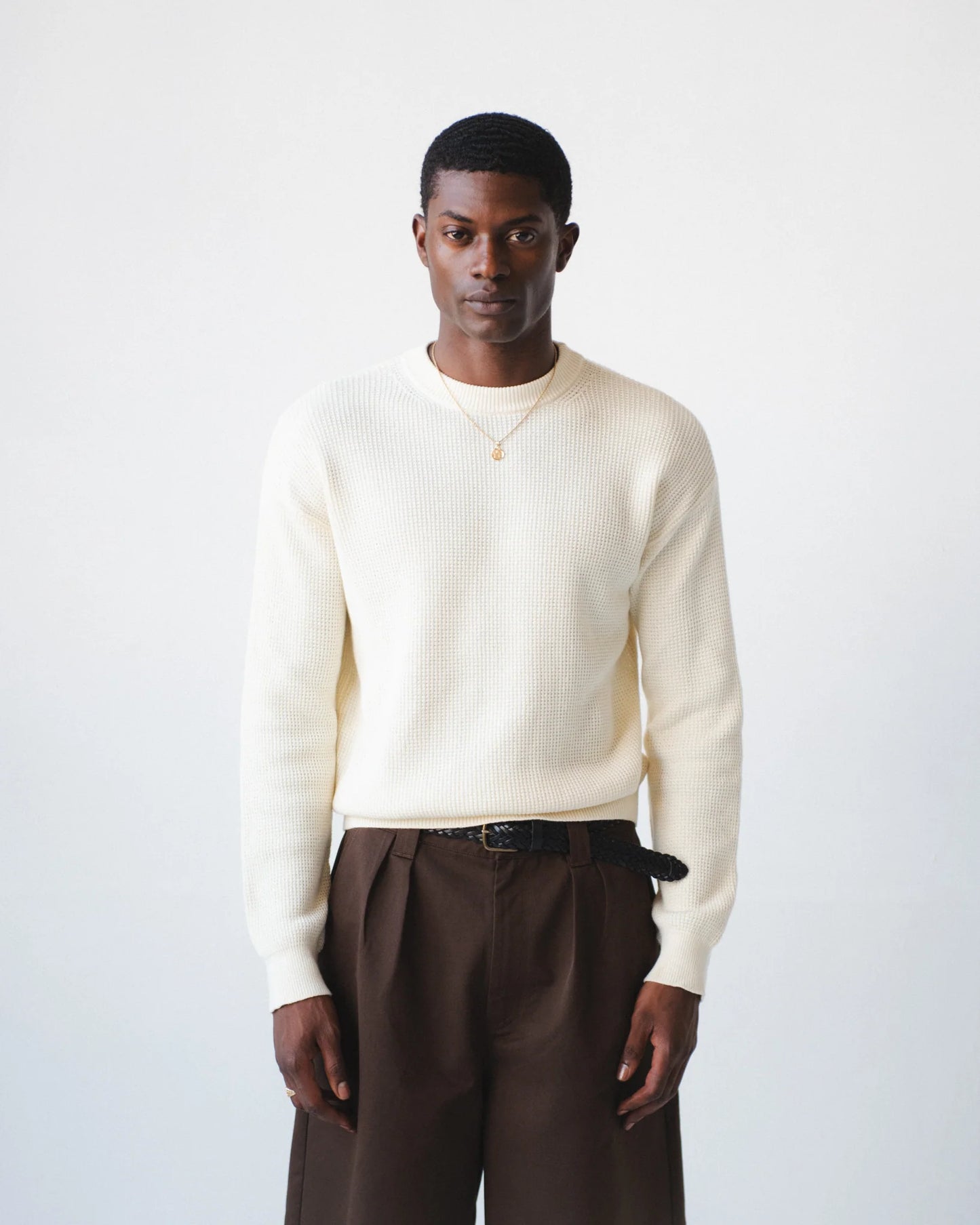 Chez Rien - Reverse Waffle Sweater