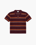 Chez Rien - Striped Open Knit Polo