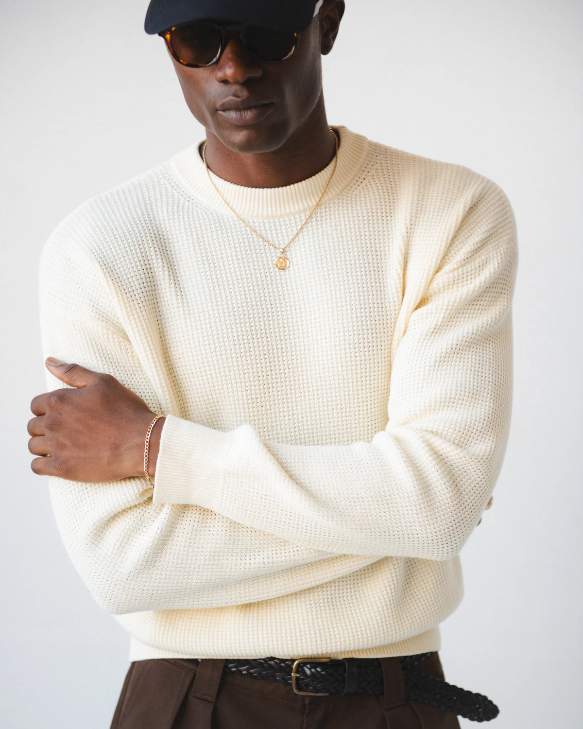 Chez Rien - Reverse Waffle Sweater