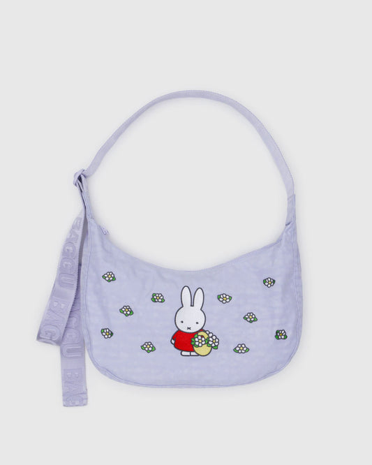 Baggu - Medium Nylon Crescent - Embroidered Miffy