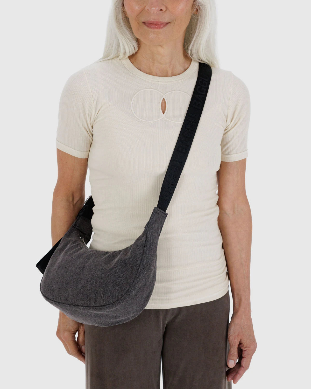 Baggu - Small Denim Crescent Bag
