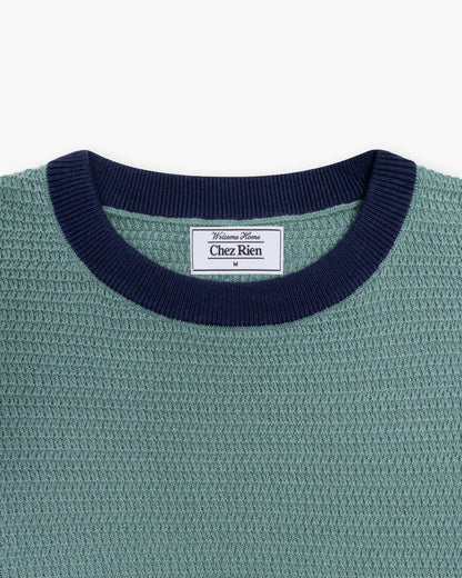 Chez Rien - Textured Ringer Tee