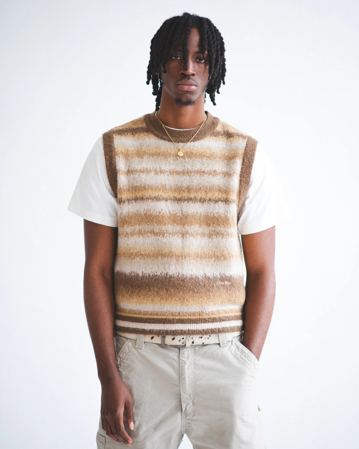 Chez Rien - GRADIENT STRIPE SWEATER VEST
