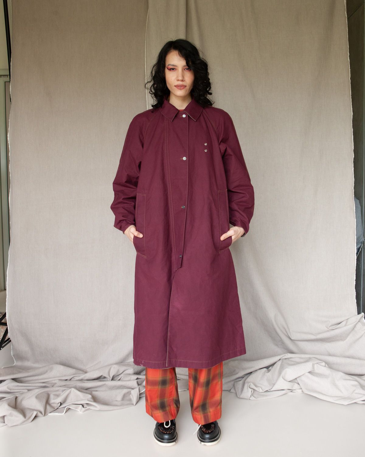 W ‘Menswear - Reversible Cycling Trench