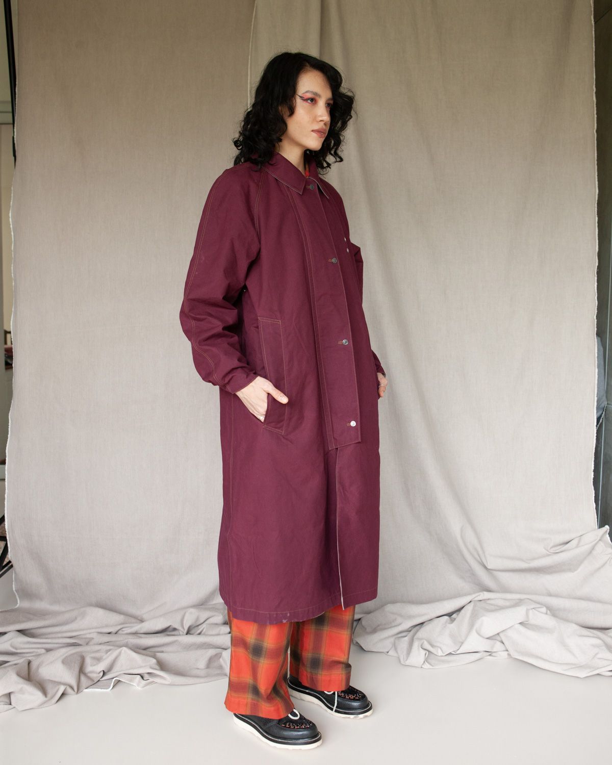 W ‘Menswear - Reversible Cycling Trench