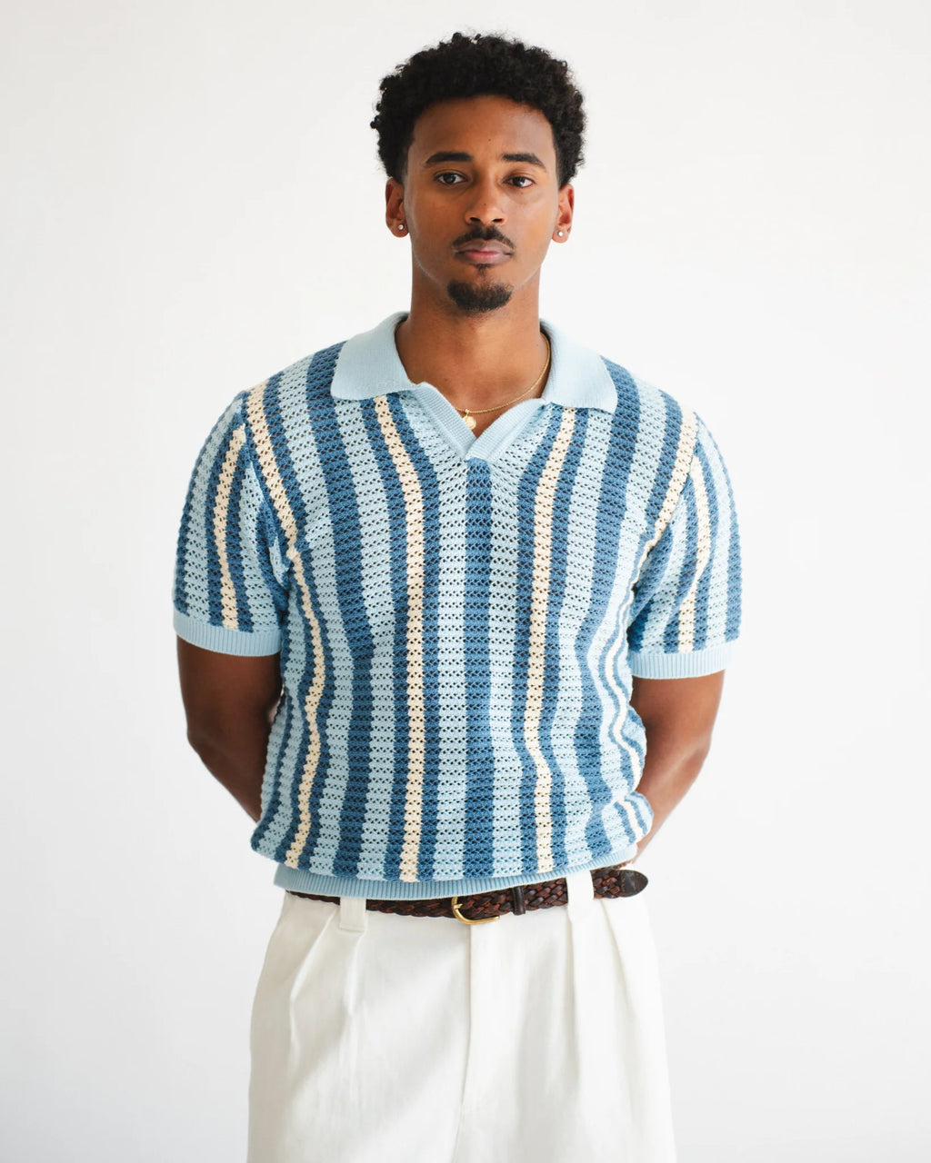 Chez Rien - Crotchet Johnny Collar Polo
