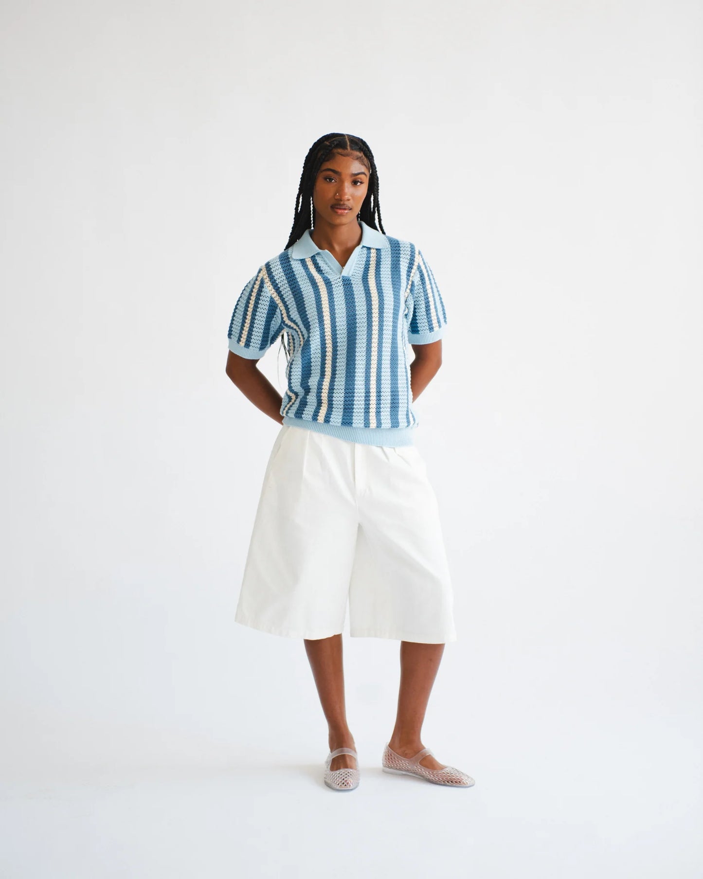 Chez Rien - Crotchet Johnny Collar Polo