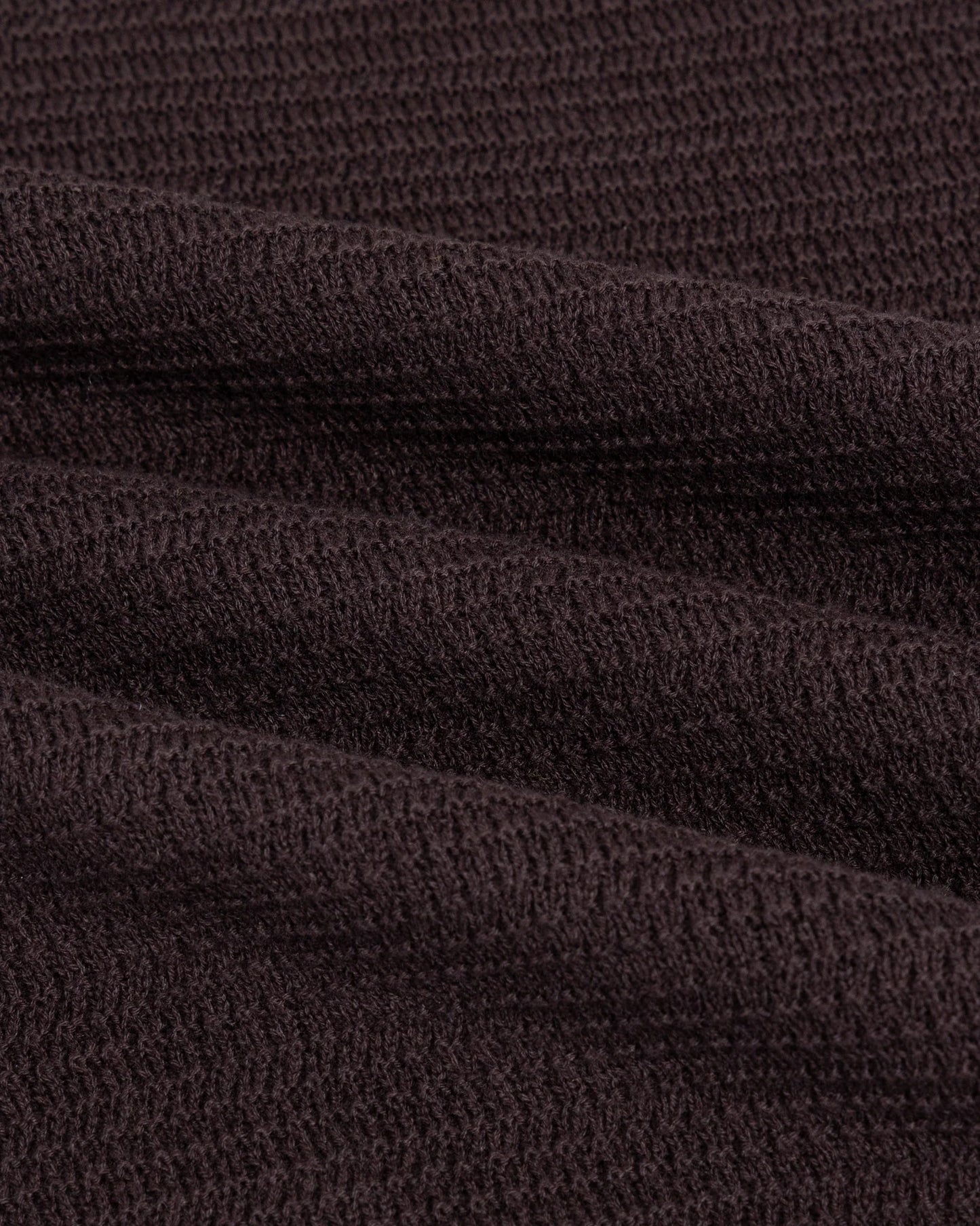 Chez Rien -  Textured Knit Ringer Tee