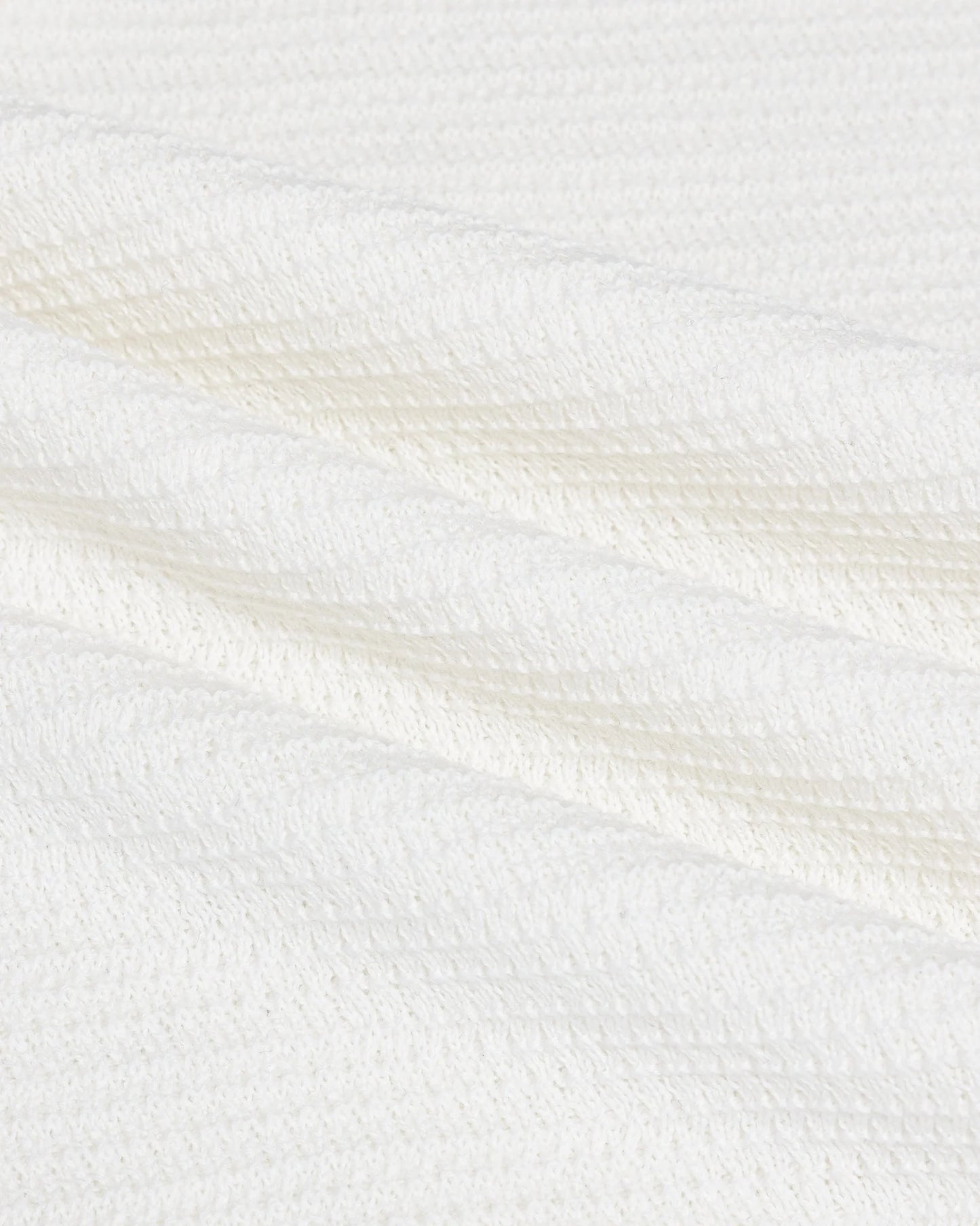 Chez Rien -  Textured Knit Ringer Tee