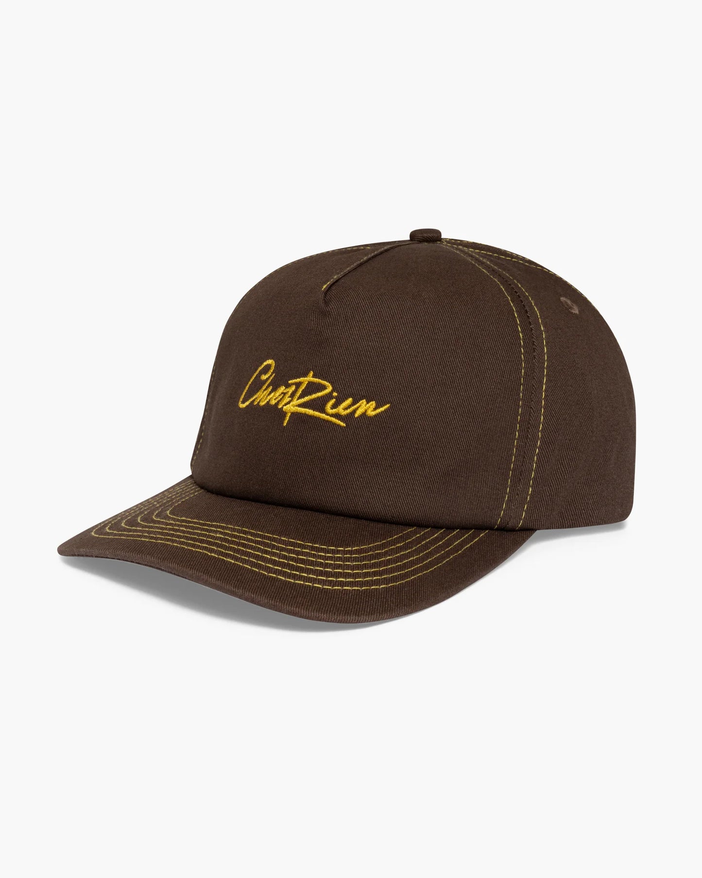 Chez Rien - Contrast Stitch Script Cap