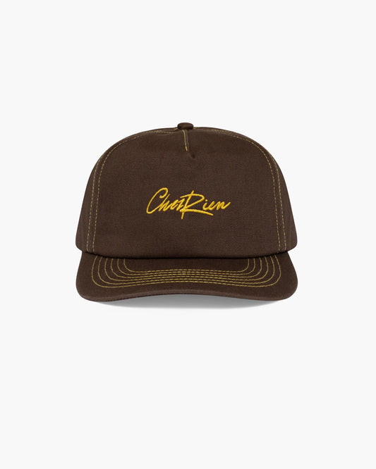 Chez Rien - Contrast Stitch Script Cap