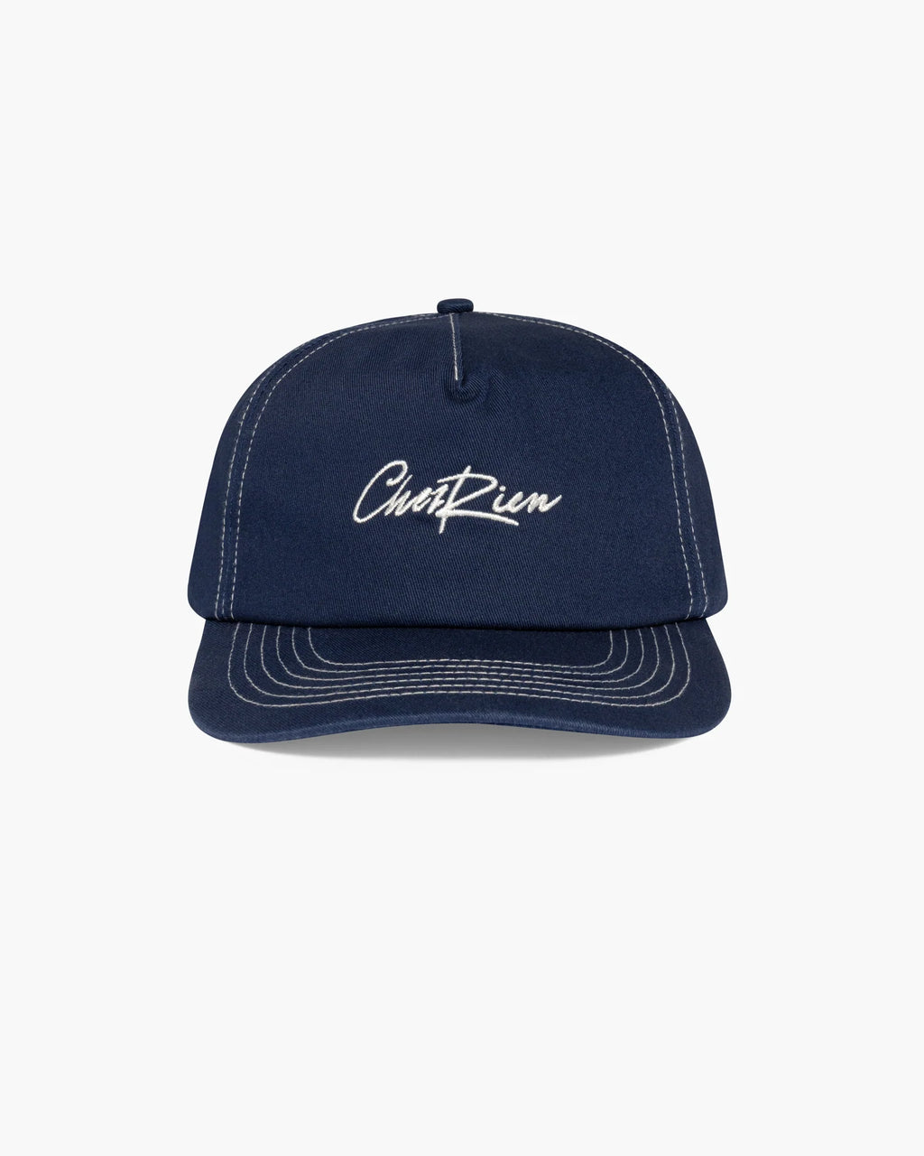 Chez Rien - Contrast Stitch Script Cap