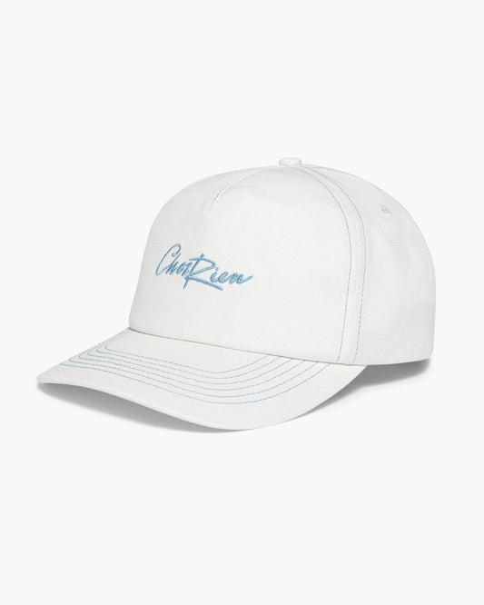 Chez Rien - Contrast Stitch Script Cap
