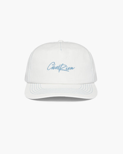 Chez Rien - Contrast Stitch Script Cap