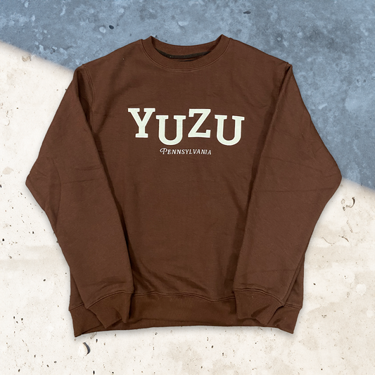 Yuzu TackleTwill Crewneck - Cocoa